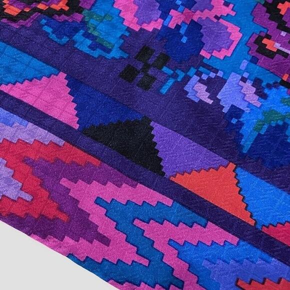 Bold Scarf Digital Print Floral Geometric Dark Fairy Goddess Chic Classy Edgy - Picture 4 of 5